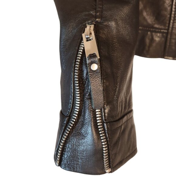 Zara TRF 100% Sheepskin Leather Jacket - Picture 5 of 9